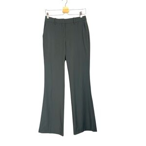 TheoryPants Womens Flare Legs Size 2 ‎ Green Wool Blend Dress pants